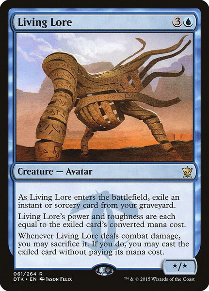 Living Lore trading card from Dragons of Tarkir Living Lore - Dragons of Tarkir Magic: The Gathering trading card