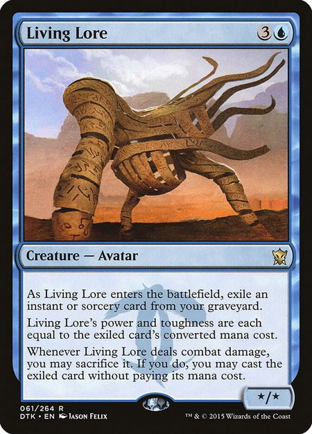 Living Lore - Dragons of Tarkir Magic: The Gathering trading card