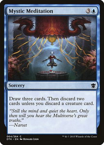 Mystic Meditation - Dragons of Tarkir (DTK) #64 - Common Magic: The Gathering Trading Card
