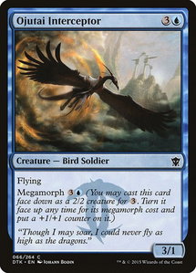 Ojutai Interceptor - Dragons of Tarkir (DTK) #66 - Common Magic: The Gathering Trading Card