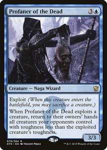 Profaner of the Dead - Dragons of Tarkir (DTK) #70 - Rare Magic: The Gathering Trading Card