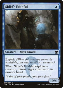 Sidisi's Faithful - Dragons of Tarkir (DTK) #74 - Common Magic: The Gathering Trading Card