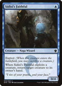 Sidisi's Faithful - Dragons of Tarkir (DTK) #74 - Common Magic: The Gathering Trading Card