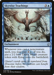 Skywise Teachings - Dragons of Tarkir (DTK) #79 - Uncommon Magic: The Gathering Trading Card