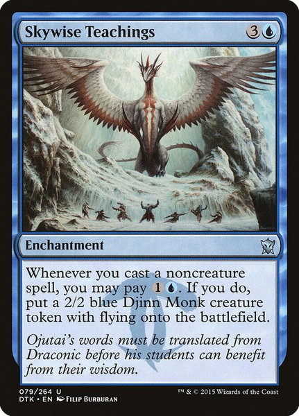 Skywise Teachings trading card from Dragons of Tarkir Skywise Teachings - Dragons of Tarkir Magic: The Gathering trading card