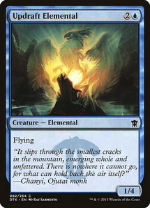 Updraft Elemental - Dragons of Tarkir (DTK) #82 - Common Magic: The Gathering Trading Card