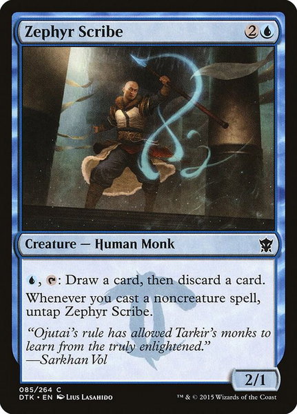 Zephyr Scribe - Dragons of Tarkir Magic: The Gathering trading card