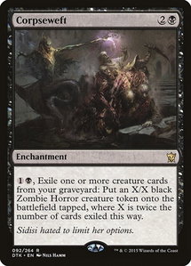 Corpseweft - Dragons of Tarkir (DTK) #92 - Rare Magic: The Gathering Trading Card