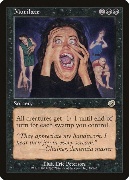 Mutilate - Torment Magic: The Gathering trading card