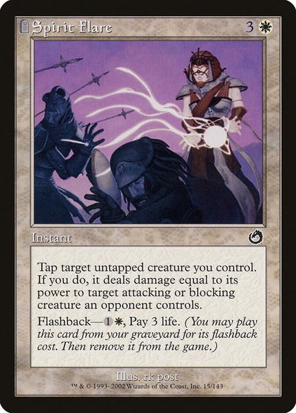 Spirit Flare - Torment Magic: The Gathering trading card
