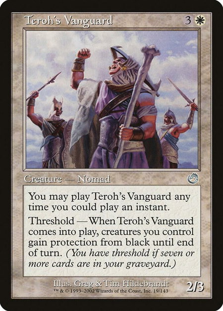 Teroh's Vanguard - Torment Magic: The Gathering trading card