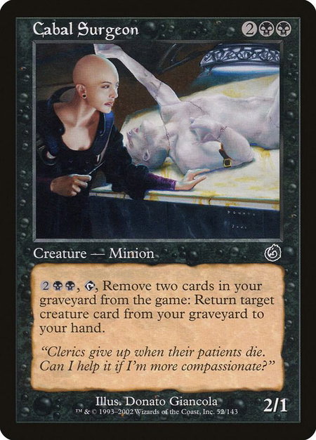 Cabal Surgeon - Torment Magic: The Gathering trading card