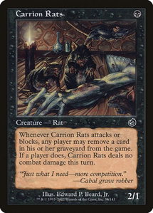 Carrion Rats - Torment (TOR) #54 - Common Magic: The Gathering Trading Card