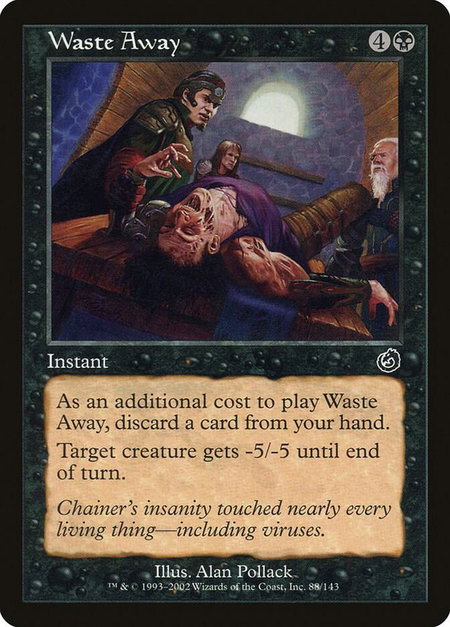 Waste Away - Torment Magic: The Gathering trading card
