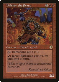 Balthor the Stout - Torment (TOR) #91 - Rare Magic: The Gathering Trading Card
