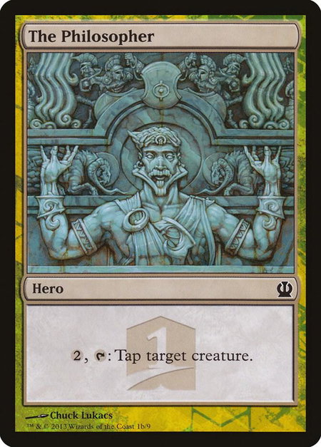 The Philosopher trading card from Hero's Path Promos The Philosopher - Hero's Path Promos Magic: The Gathering trading card