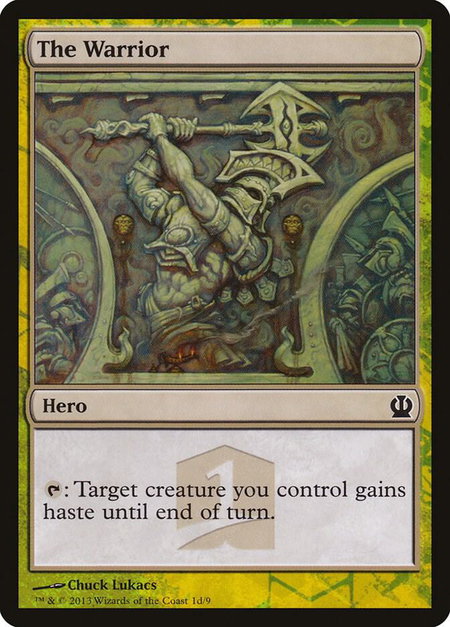 The Warrior trading card from Hero's Path Promos The Warrior - Hero's Path Promos Magic: The Gathering trading card