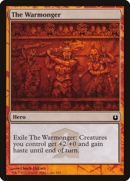 The Warmonger trading card from Hero's Path Promos The Warmonger - Hero's Path Promos Magic: The Gathering trading card