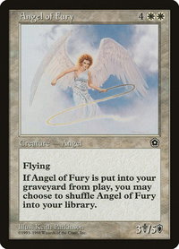 Angel of Fury - Portal Second Age (P02) #7 - Rare Magic: The Gathering Trading Card
