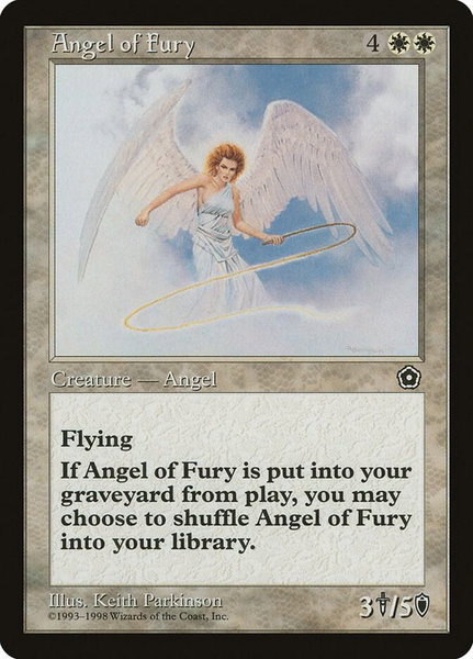 Angel of Fury - Portal Second Age Magic: The Gathering trading card
