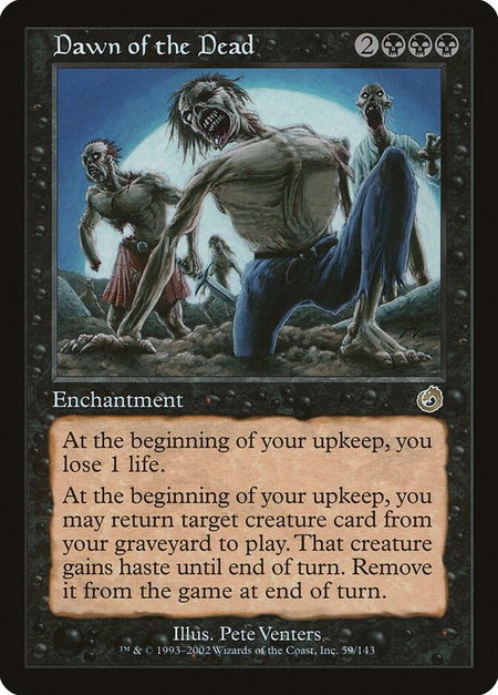 Dawn of the Dead - Torment Magic: The Gathering trading card