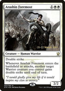 Arashin Foremost - Prerelease Cards (PRE) #3s - Rare Magic: The Gathering Trading Card
