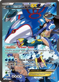 Team Aqua's Kyogre EX - Double Crisis (DCR) #6/34 - Ultra Rare Pokémon Trading Card
