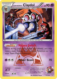 Team Magma's Claydol - Double Crisis (DCR) #11/34 - Holo Rare Pokémon Trading Card
