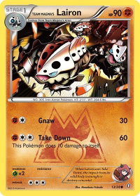 Team Magma's Lairon - Double Crisis (DCR) #13/34 - Common Pokémon Trading Card