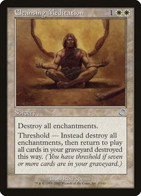 Cleansing Meditation - Torment (TOR) #3 - Uncommon Magic: The Gathering Trading Card