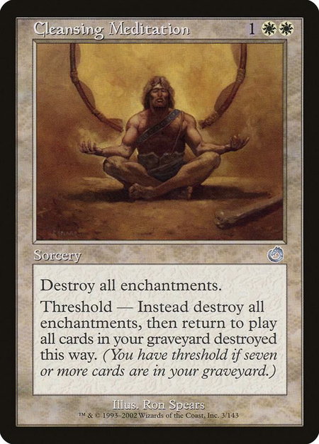Cleansing Meditation - Torment Magic: The Gathering trading card