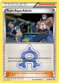 Team Aqua Admin - Double Crisis (DCR) #25/34 - Uncommon Pokémon Trading Card