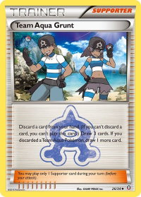 Team Aqua Grunt - Double Crisis (DCR) #26/34 - Uncommon Pokémon Trading Card