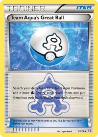 Team Aqua's Great Ball - Double Crisis (DCR) #27/34 - Uncommon Pokémon Trading Card