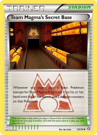 Team Magma's Secret Base - Double Crisis (DCR) #32/34 - Uncommon Pokémon Trading Card