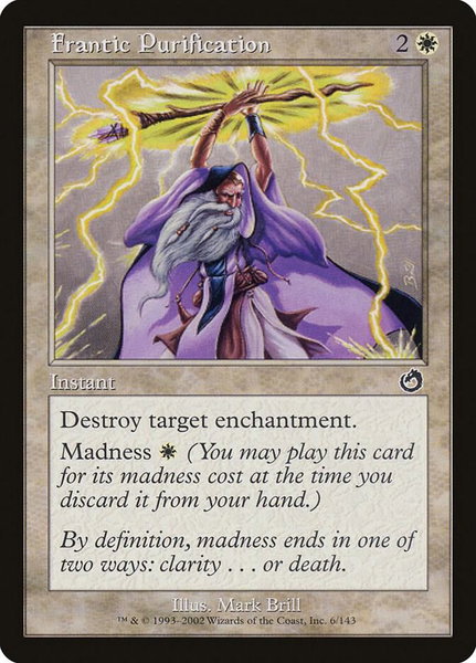 Frantic Purification trading card from Torment Frantic Purification - Torment Magic: The Gathering trading card