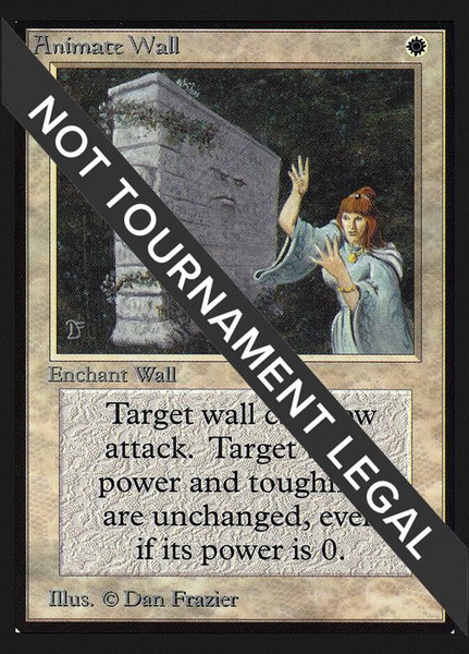 Animate Wall (IE) trading card from International Edition Animate Wall (IE) - International Edition Magic: The Gathering trading card