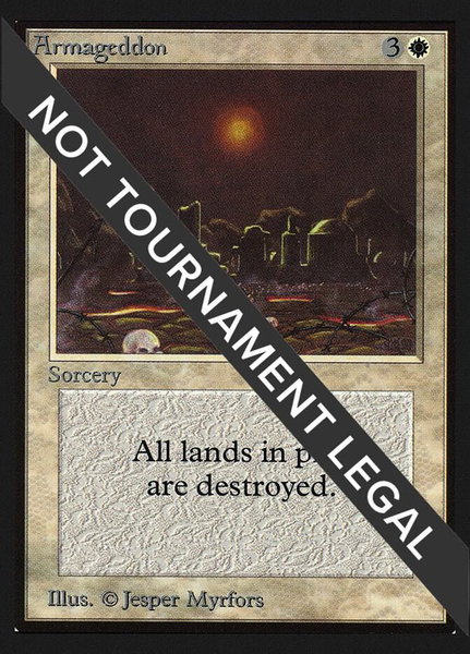 Armageddon (IE) trading card from International Edition Armageddon (IE) - International Edition Magic: The Gathering trading card