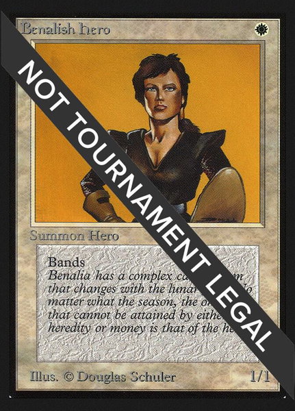 Benalish Hero (IE) trading card from International Edition Benalish Hero (IE) - International Edition Magic: The Gathering trading card