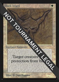 Black Ward (IE) - International Edition (IED) #5 - Uncommon Magic: The Gathering Trading Card