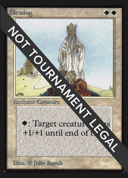 Blessing (IE) trading card from International Edition Blessing (IE) - International Edition Magic: The Gathering trading card