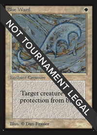 Blue Ward (IE) - International Edition (IED) #8 - Uncommon Magic: The Gathering Trading Card
