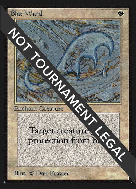 Blue Ward (IE) trading card from International Edition Blue Ward (IE) - International Edition Magic: The Gathering trading card