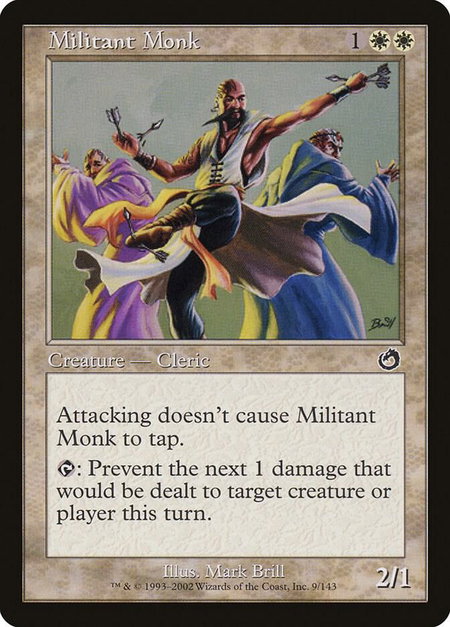 Militant Monk - Torment Magic: The Gathering trading card
