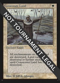 Consecrate Land (IE) - International Edition (IED) #15 - Uncommon Magic: The Gathering Trading Card