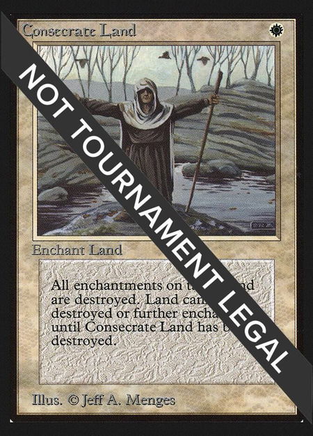 Consecrate Land (IE) trading card from International Edition Consecrate Land (IE) - International Edition Magic: The Gathering trading card