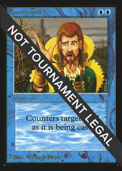 Counterspell (IE) trading card from International Edition Counterspell (IE) - International Edition Magic: The Gathering trading card