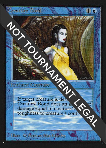 Creature Bond (IE) trading card from International Edition Creature Bond (IE) - International Edition Magic: The Gathering trading card