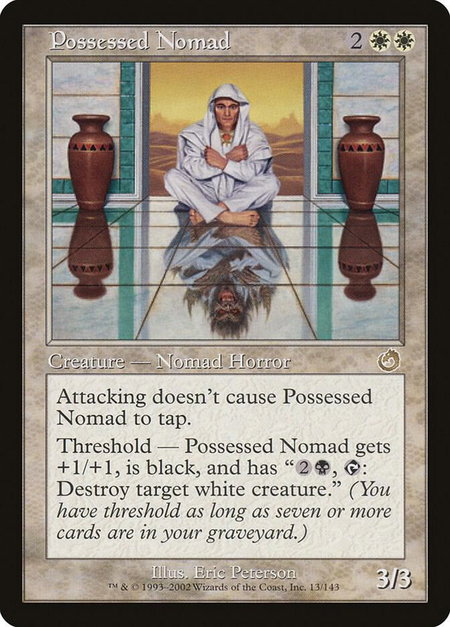 Possessed Nomad - Torment Magic: The Gathering trading card
