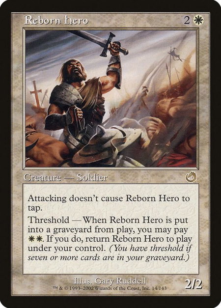 Reborn Hero - Torment Magic: The Gathering trading card